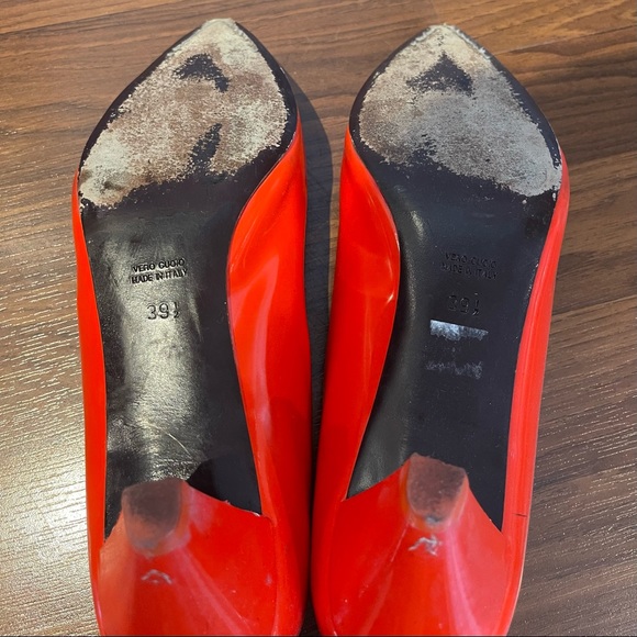 ✨SOLD✨Bright Red/Scarlett Mulberry Patent Leather Heels - Picture 7 of 8